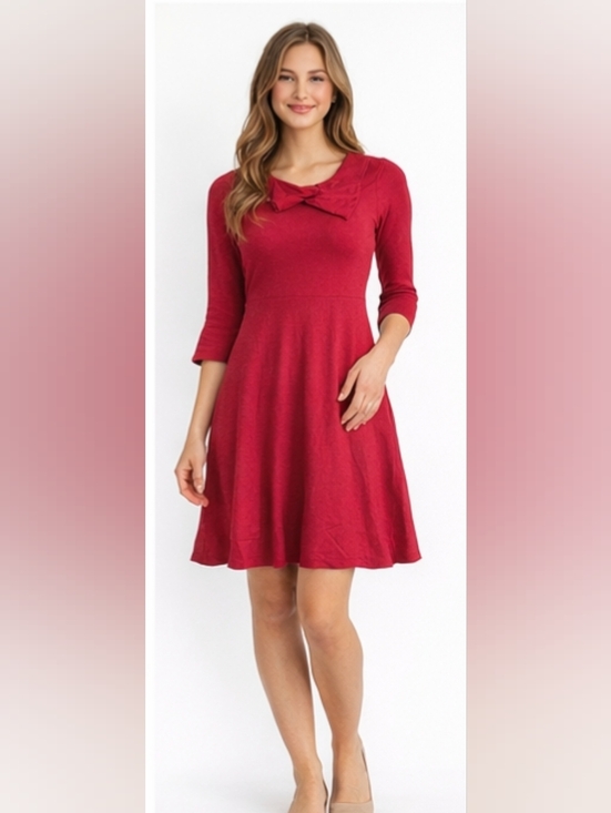 Queen's Court Dresses & Skirts - 4/$20 Queen's Court Red Mini Dress with Bow